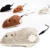 Hot Creative Funny Clockwork Spring Power Plush Mouse Toy Cat Dog Playing Toy Mechanical Motion Rat Pet Accessories