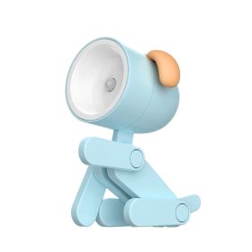 Mini Cute Animal Pet Dog&deer Designer Led Night Light Table Lamp Kids Toys Gifts For Christmas; soft Light For The Baby Room (Color: Blue)