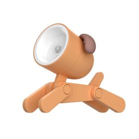 Mini Cute Animal Pet Dog&deer Designer Led Night Light Table Lamp Kids Toys Gifts For Christmas; soft Light For The Baby Room (Color: Orange)