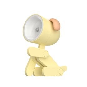 Mini Cute Animal Pet Dog&deer Designer Led Night Light Table Lamp Kids Toys Gifts For Christmas; soft Light For The Baby Room (Color: Yellow)