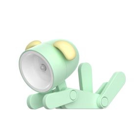 Mini Cute Animal Pet Dog&deer Designer Led Night Light Table Lamp Kids Toys Gifts For Christmas; soft Light For The Baby Room (Color: Green)