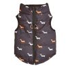 Cartoon Cardigan Waistcoat with Zipper Tractive Hole for Dogs