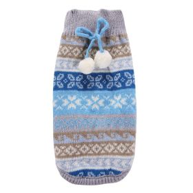 Christmas Sweet Baby Cat and Baby Dog Hair Ball Warm Knit (Type: BLUEXS)