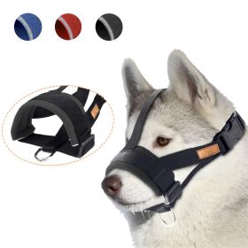 Anti-Bite And Anti-Barking Pet Muzzle With Adjustable Dog Muzzle (Color: Black)