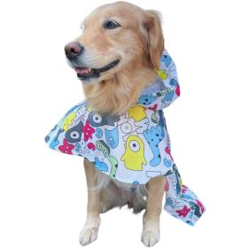 Waterproof Cape for Large and Small Dogs Windproof Raincoat Poncho for Pets (Type: MonsterXL)