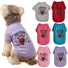 Pet Dog Halloween Cosplay Crewneck Bull T-shirts (Type: Pink bullXS)