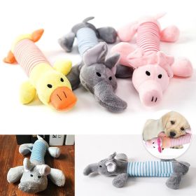 1PC Pet Chewing Toy Four-legged Long Pet Plush Squeaky Dog Toy Bite-Resistant Clean Dog Puppy Training Toy Pet Supplies (Color: grey)