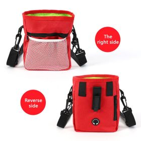 Dog Treat Pouch, Dog Training Treat Pouch For Pet, Dog Treat Pouch For Training Small To Large Dogs (Color: Red)