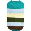 Horizontal Two-Legged Pet Warm Knit Striped Color Knit