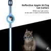 Reflective AirTag Dog Collar;  Padded Apple Air Tag Dog Collar;  Heavy Duty Dog Collar