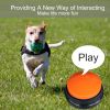 2Pcs Recordable Talking Button Pet Child Interactive Toy Voice Recording Sound Buttons Answer Buttons Pet Training Tool Dog Toys