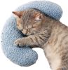 Soft Fluffy U-shaped Stuffed Pillow for Small Dog Cat Kitten Puppy Neck Pillow