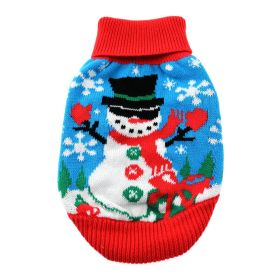 Combed Cotton Ugly Snowman Holiday Dog Sweater (Option: 3X-Large)