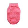 Combed Cotton Cable Knit Dog Sweater