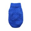 Combed Cotton Cable Knit Dog Sweater