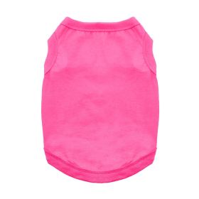 Cotton Dog Tank (Option: Raspberry SorbetX-Small)