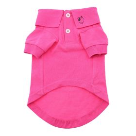 Solid Dog Polo (Option: Raspberry Sorbet3X-Large)