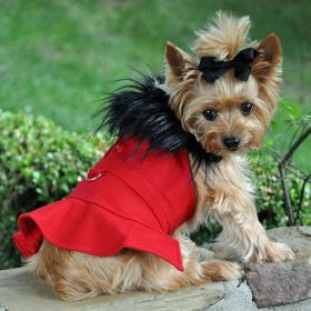 Wool Fur (Option: Trimmed Dog Harness Coat X-Large)